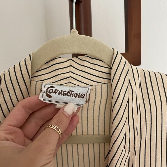 Pin stripe vintage dress - Picture 2 of 4